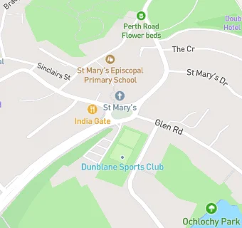 map for Dunblane Golf Club Bar