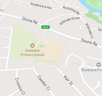 map for Dunblane Primary School