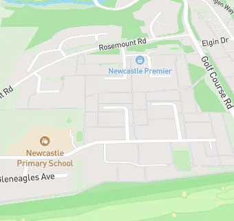 map for Newcastle Primary School