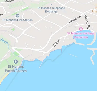 map for St Monans Parish Church Hall