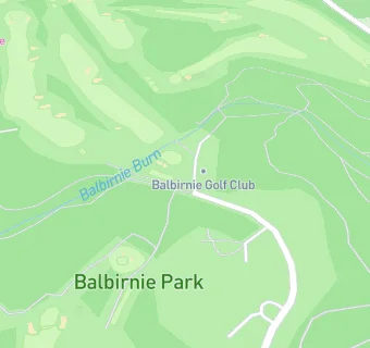 map for Balbirnie Park Golf Club