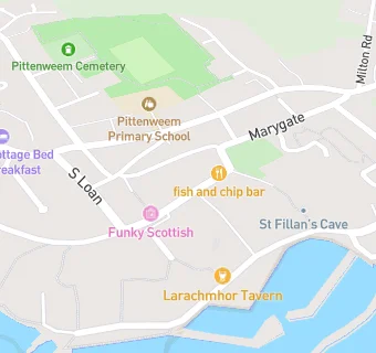 map for Pittenweem Fish Bar