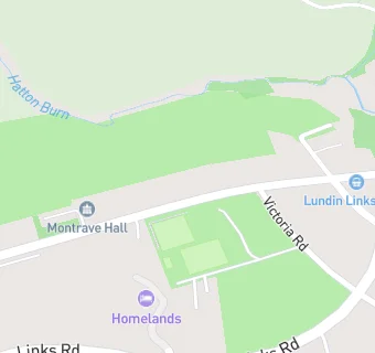 map for Lundin Links Bowling Club