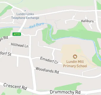 map for Lundin Mill Primary School