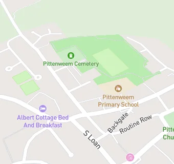 map for Pittenweem New Town Hall