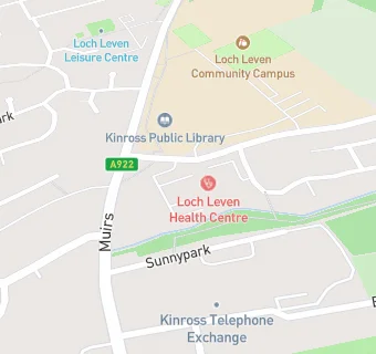 map for Loch Leven Health Centre (St Serf's Practice)