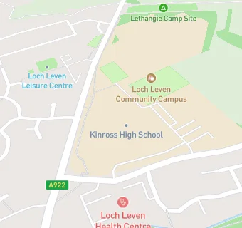 map for Kinross High School