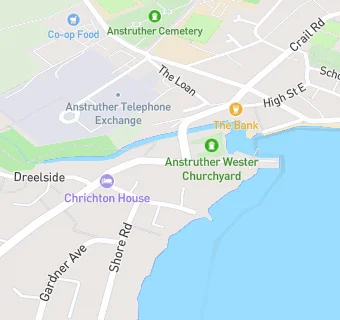 map for Anstruther Wester Town Hall