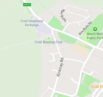 map for Crail Bowling Club