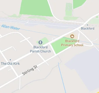 map for Blackford Parish Church