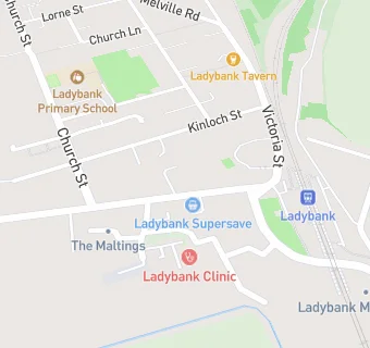 map for Davidsons Chemists (Ladybank)