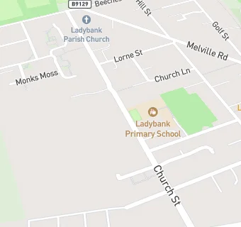 map for Ladybank Primary School