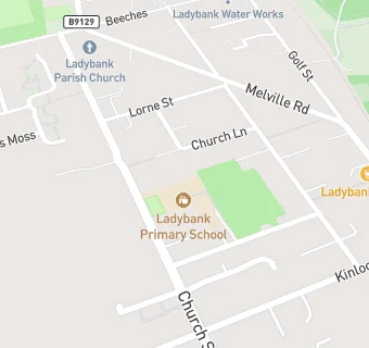 map for Ladybank Primary School