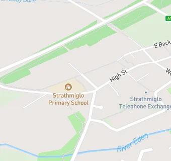 map for Strathmiglo Parish Church Hall