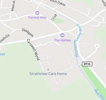 map for Auchtermuchty Medical Practice