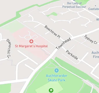 map for St Margaret's Health Centre