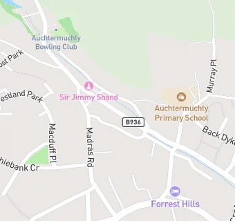 map for Auchtermuchty Community Centre