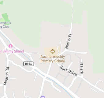 map for Auchtermuchty Primary School