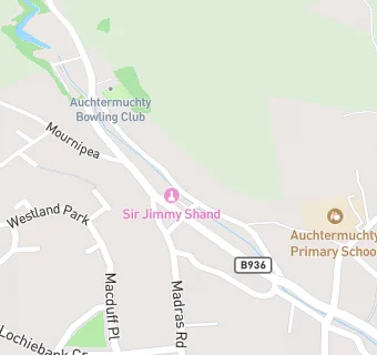 map for Auchtermuchty Bowling Club