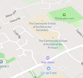 map for Community of Auchterarder School