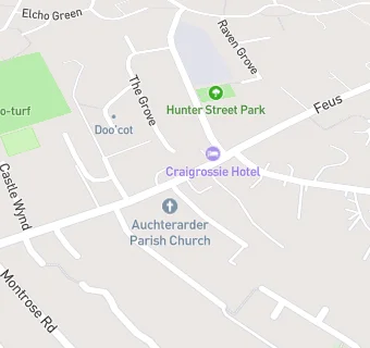 map for Auchterader Parish Church