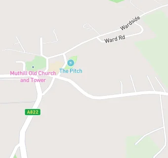 map for Muthill Kiddy Club