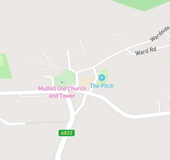 map for Muthill Primary School