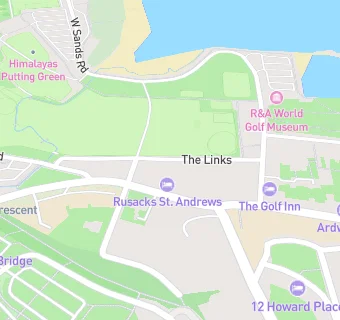 map for Rusacks St Andrews