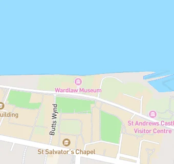 map for St Andrews Castle