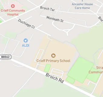 map for Crieff Primary School