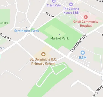 map for St Dominics Primary School