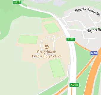 map for Craigclowan Preparatory School