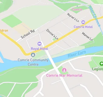 map for Firm of Comrie Post Office