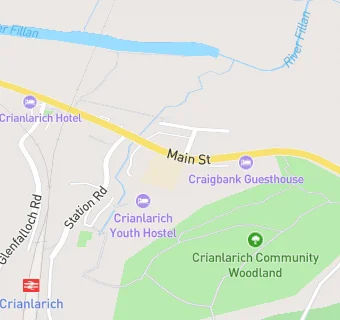 map for Crianlarich Primary School