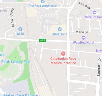 map for Caledonian Dental Care (53 Kinnoull Causeway)