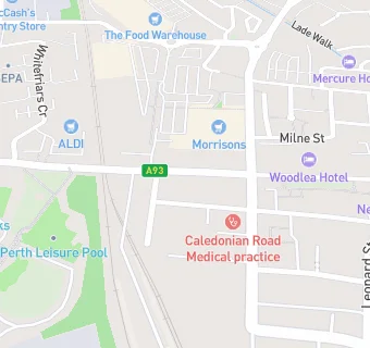 map for Caledonian Dental Care (45 York Place)