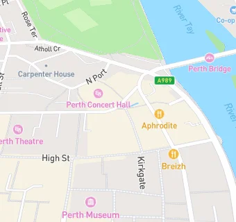 map for Perth Theatre