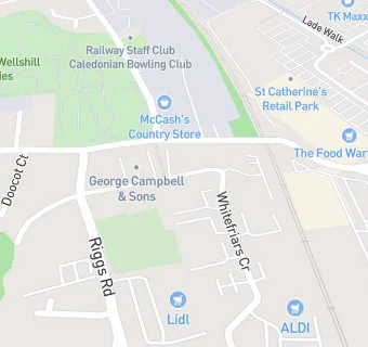 map for The Red Practice (Whitefriars Surgery)