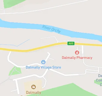 map for Taynuilt Medical Practice (Dalmally)