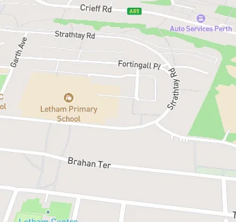 map for Letham Primary School