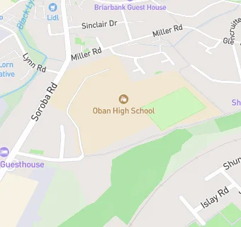 map for Oban High School