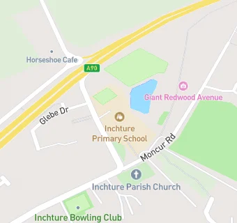 map for Inchture Primary School