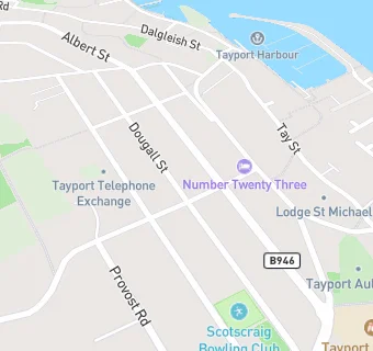 map for Scotscraig Bowling Club