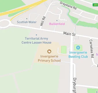 map for Invergowrie Primary School