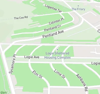 map for Logie Street Sheltered Housing