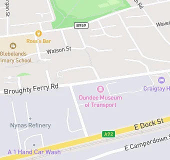 map for Dundee Museum of Transport