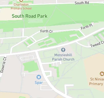 map for Menzieshill Parish Church