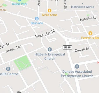 map for Hillbank Evangelical Church