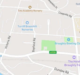 map for Broughty Bowling Club