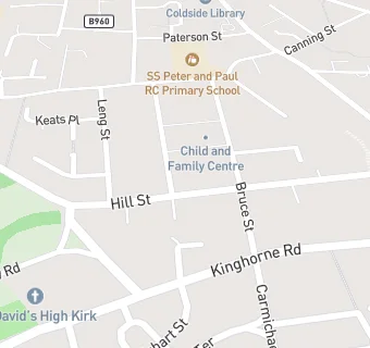 map for Hill Street Sheltered Housing